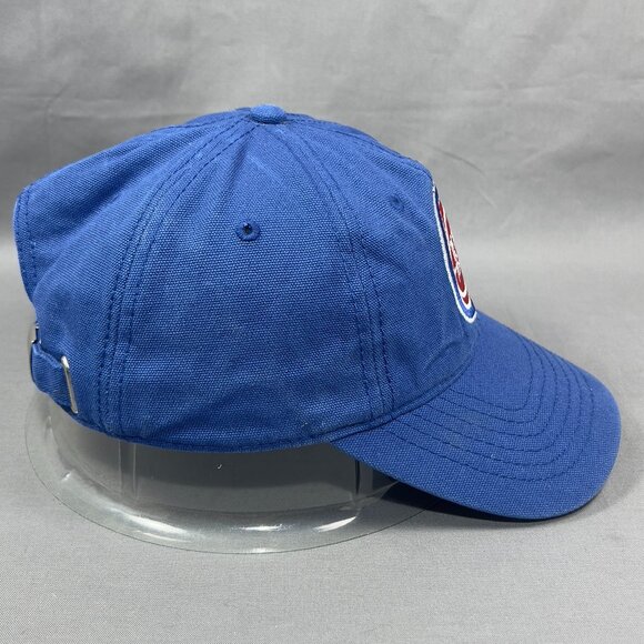 Detroit Pistons NBA Strap Back Cap Hat Blue Basketball Athletic Logo Dad Mens - Picture 5 of 12